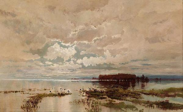 unknow artist The flood in the Darling, oil painting image